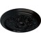 Ekena Millwork Vienna Ceiling Medallion (Fits Canopies up to 3 1/4"), Hand-Painted Jet Black, 16 7/8"OD x 5/8"P CM17VIBLF - alternate 3